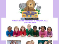 Pediatric Dental Specialists of Hampton website screenshot
