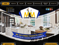 M&M Cleaning Services website screenshot