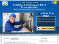 Specialized Cleaning And Flood Restoration, Inc. website screenshot