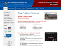 Pest & Termite Consultants Inc website screenshot