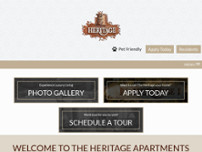 The Heritage website screenshot