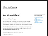 Screenshot for http://miamicarwrapping.com
