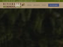 Riverside Bee Removal Pros website screenshot