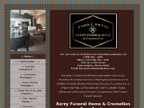 Kerry Funeral Home & Cremation Care website screenshot