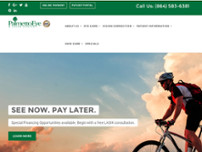 Palmetto Eye & Laser Center website screenshot