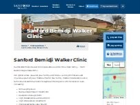 Website Screenshot Sanford Bemidji Walker Clinic