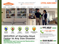 Servpro of Bartow County website screenshot