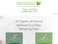 Greener Method Cleaning & Restoration Services website screenshot