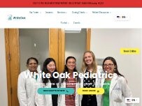 Website Screenshot White Oak Pediatrics - Silver Spring
