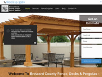 Broward County Fence LLC website screenshot