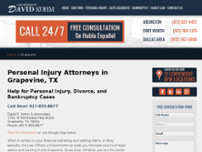 Screenshot for https://www.attorneykohm.com/personal-injury-attorney-grapevine/
