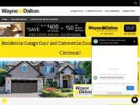 Website Screenshot Wayne Dalton Sales & Service of Cincinnati - Duplicate