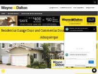 Website Screenshot Wayne Dalton Sales & Service of Albuquerque - Duplicate