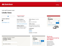 Linda Goss - State Farm Insurance Agent website screenshot
