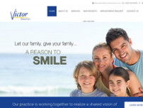 Victor Dental Care website screenshot