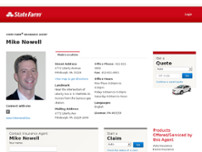 MIke Newell - State Farm Insurance Agent website screenshot