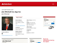 Jim Mitchell- State Farm Insurance Agent website screenshot