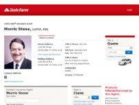 Morris Stone State Farm Insurance website screenshot