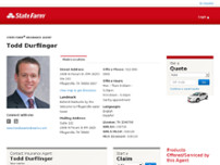 Todd Durflinger- State Farm Insurance Agent website screenshot