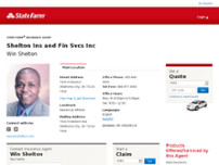 Win Shelton-State Farm Insurance Agent website screenshot