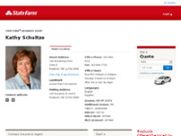 Kathy Schultze - State Farm Insurance Agent website screenshot