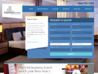 Master Suites Corporate Housing website screenshot