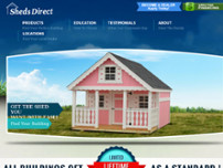 MCVille Sheds/Sheds Direct of Danville website screenshot