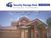 Security Garage Door website screenshot