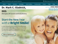 Dr. Mark Gladnick DDS website screenshot