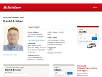David Bricker - State Farm Insurance Agent website screenshot