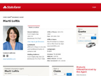Marti Loftis - State Farm Insurance Agent website screenshot
