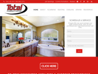 Total Plumbing Inc website screenshot