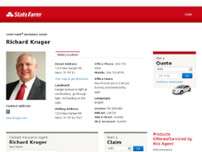 Richard Kruger - State Farm Insurance Agent website screenshot