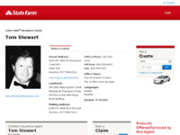 Tom Stewart - State Farm Insurance Agent website screenshot