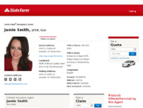 Jamie Smith - State Farm Insurance Agent website screenshot