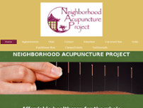 Neighborhood Acupuncture Project website screenshot