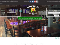 Route 20 Bar & Grille website screenshot