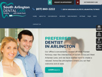 South Arlington Dental Care website screenshot