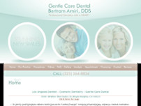 Gentle Care Dental website screenshot