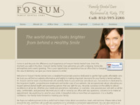 Fossum Family Dental Care website screenshot