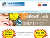 Frank Parker DDS website screenshot
