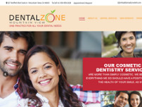 Dental Zone Mountain View website screenshot