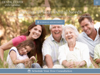 Dental Center of the Carolinas website screenshot