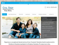 Cool Creek Family Dental website screenshot
