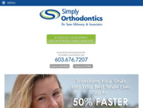 Simply Orthodontics Derry website screenshot