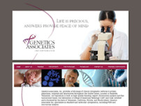 Screenshot for http://www.geneticsassociates.com/