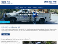 Dale Nix Pump Service, LLC website screenshot