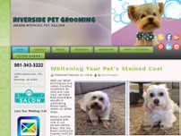 Screenshot for http://riversidepetgrooming.com/
