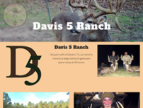 Davis Five Ranch website screenshot