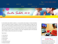 Dr. Anita Sabeti MD website screenshot